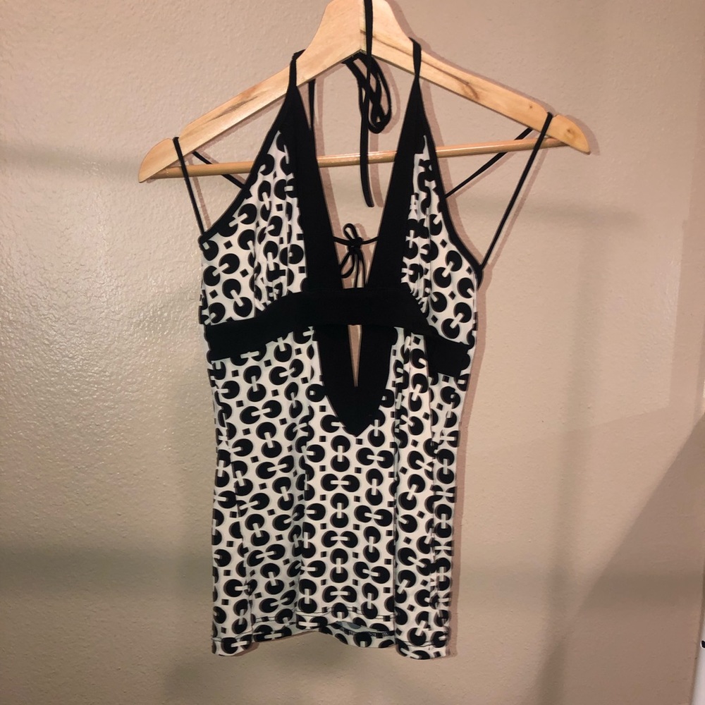 Patterned Backless top